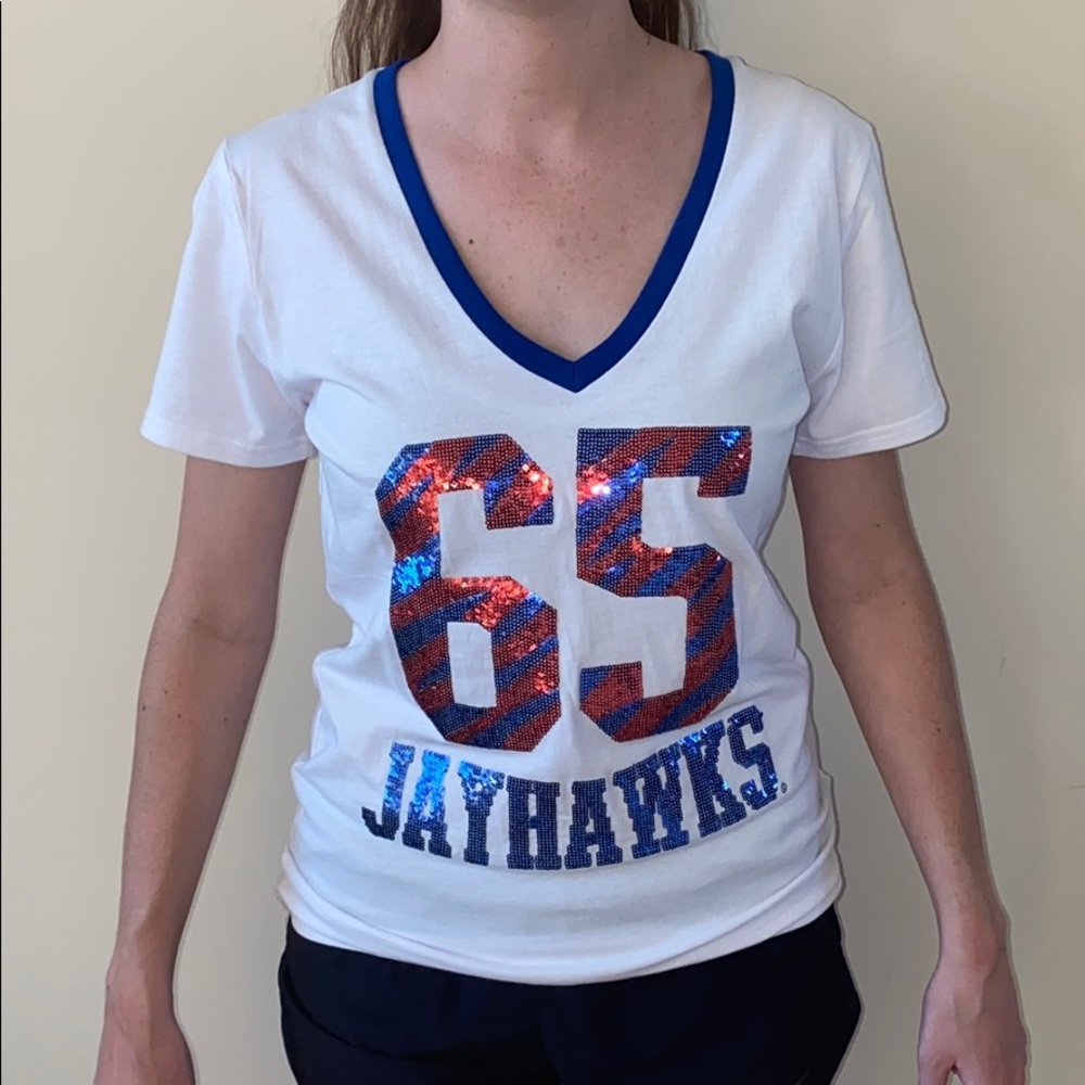 Kansas Jayhawks vneck